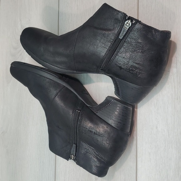 Dansko Women Darbie Comfort Low Ankle Leather Heels shoes sz 40/9.5-10 - Picture 9 of 15